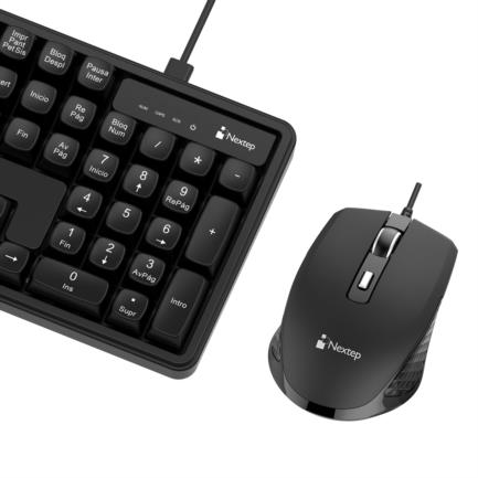 Teclado y Mouse Nextep Pro Alambrico Operacion Silenciosa USB - vista 3