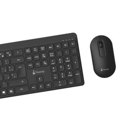 Teclado y Mouse Nextep Pro Inalambrico Ultra Delgado Operacion Silenciosa - vista 2