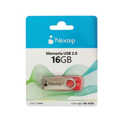 Memoria USB Nextep 2.0 Twist 16GB Rojo