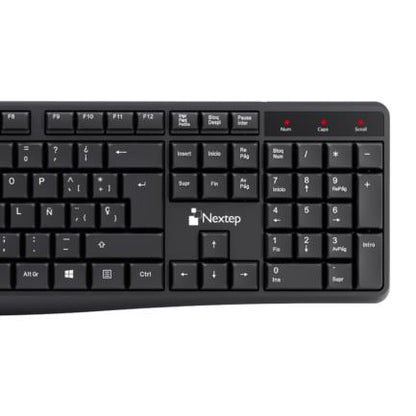 Teclado Inalambrico Nextep Resistente a Salpicaduras - vista 3