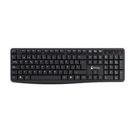 Teclado Inalambrico Nextep Resistente a Salpicaduras