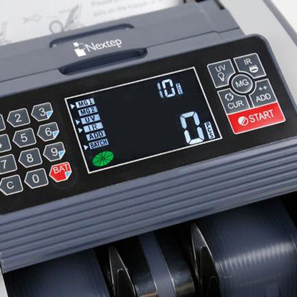Contadora de Billetes Nextep con Detector UV y Magnetico