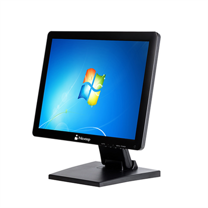 Monitor Nextep 15" Touch Screen Punto de Venta LCD con Base