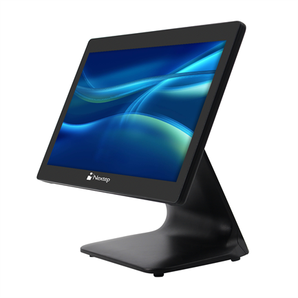 Monitor Nextep 15.6" Touch Screen Punto de Venta LCD Alto Brillo y Resolucion Con Base