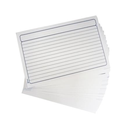 Tarjeta Bibliografica Nextep Rayada 4"x6" C/100 - vista 2