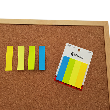 Banderitas Nextep Neon 4 Colores 200 Piezas c/10 Estuches - vista 2