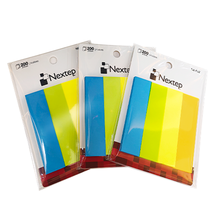 Banderitas Nextep Neon 4 Colores 200 Piezas c/10 Estuches - vista 3