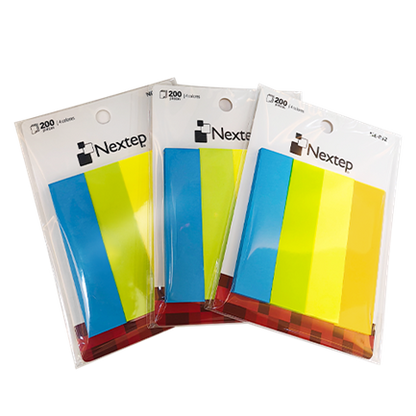 Banderitas Nextep Neon 4 Colores 200 Piezas c/10 Estuches - vista 3