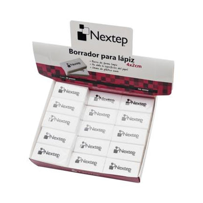 Gomas de Borrar Nextep Blanco 4x2cm C/30 - vista 2