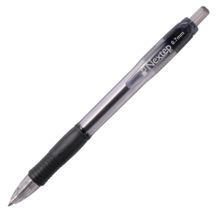 Boligrafo Nextep Gel Retractil Mediano 0.7mm Negro c/6 - vista 2