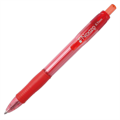 Boligrafo Nextep Gel Retractil Mediano 0.7mm Rojo c/6 - vista 2