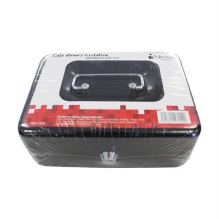 Caja Dinero Nextep Metálica Mediana 20cm Color Negro - vista 2