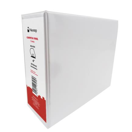 Carpeta Nextep de Vinil Aro "D" 4" Carta Blanca