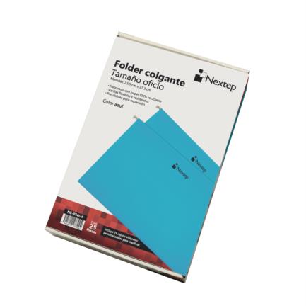 Folder Colgante Nextep Economico Oficio Color Azul c/25