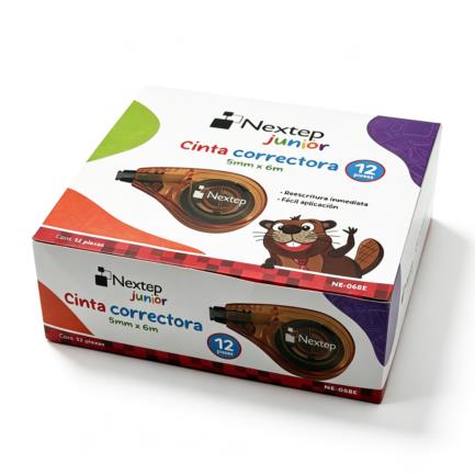 Cinta Correctora Nextep Junior 6m x 5mm c/12 Piezas - vista 2