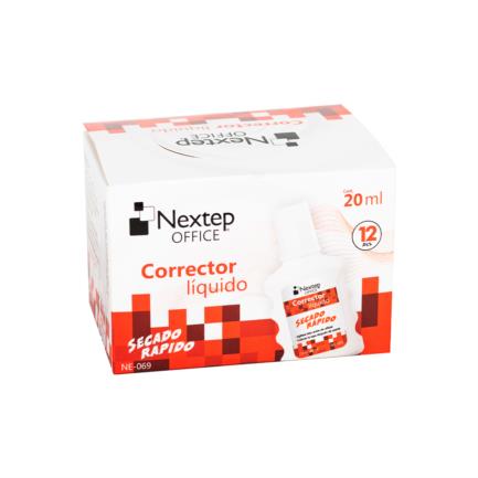 Corrector Líquido Nextep Botella 20ml C/12 Piezas - vista 3