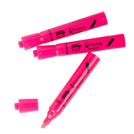 Marcador Nextep Resaltador Color Rosa C/12 Pzas - vista 2