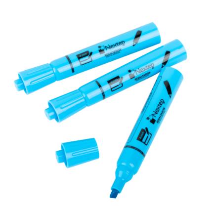 Marcador Nextep Resaltador Color Azul C/12 Pzas - vista 2
