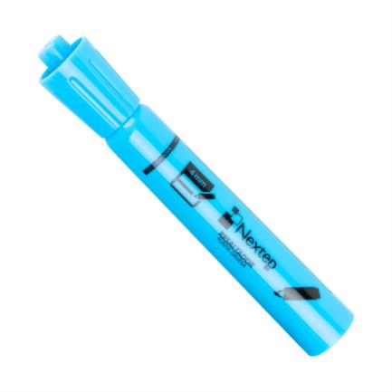Marcador Nextep Resaltador Color Azul C/12 Pzas