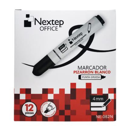 Marcador Nextep para Pizarrón Blanco Color Negro C/12 Pzas - vista 2