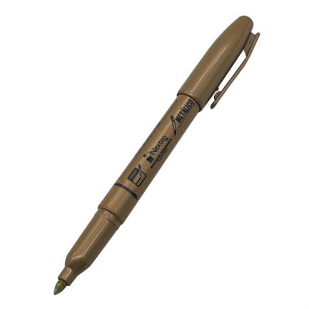 Marcador Nextep Permanente Punta Fina 2mm Oro C/12 - vista 2