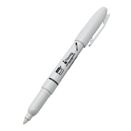 Marcador Nextep Permanente Punta Fina 2mm Blanco C/12 - vista 2