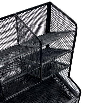 Organizador Nextep Malla Metalica para Escritorio Multi Secciones con Cajon - vista 3