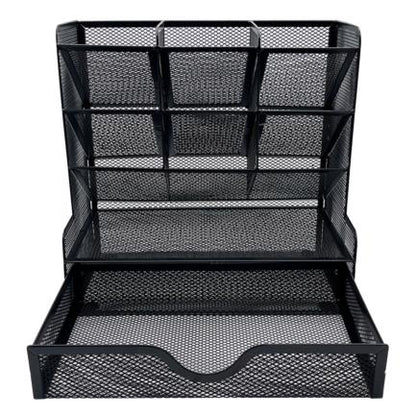 Organizador Nextep Malla Metalica para Escritorio Multi Secciones con Cajon - vista 5