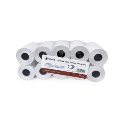 Rollo Papel Nextep Térmico 57x40mm C/10 - vista 2