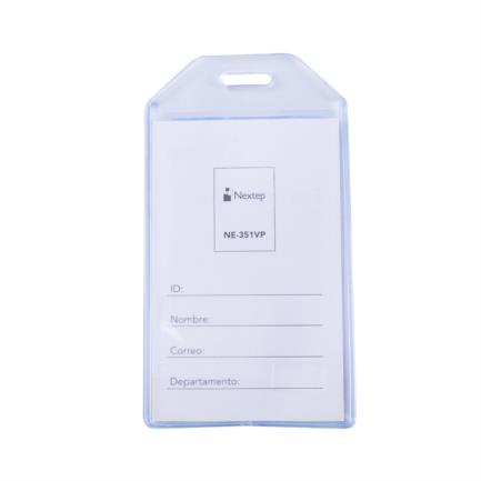 Porta Gafete Plastico Flexible Vertical Nextep 6x9cm C/10 - vista 2