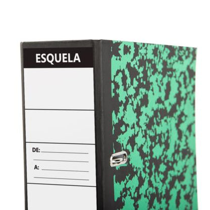 Registrador Nextep Esquela Marmoleado Broche Metalico - vista 2