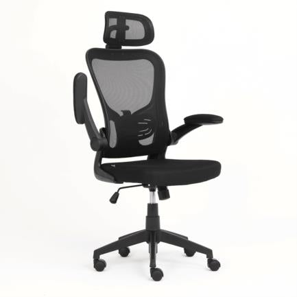 Silla Ejecutiva Nextep de Altura y Descansabrazos Ajustable con Cabecera Reclinable de Tela/Malla y Base Giratoria - vista 5