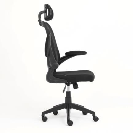 Silla Ejecutiva Nextep de Altura y Descansabrazos Ajustable con Cabecera Reclinable de Tela/Malla y Base Giratoria - vista 6