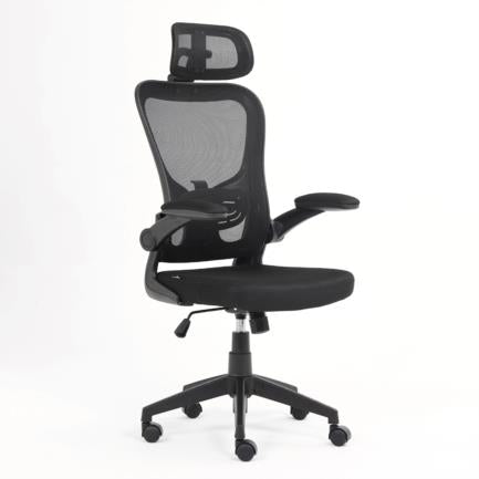 Silla Ejecutiva Nextep de Altura y Descansabrazos Ajustable con Cabecera Reclinable de Tela/Malla y Base Giratoria - vista 4