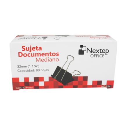 Sujeta Documentos Nextep Mediano 32mm (1 1/4") 12 Pzas - vista 2