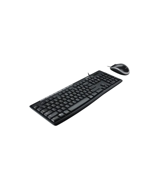 Combo de teclado y mouse con cable Logitech Mk200