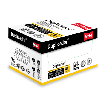 Papel Cortado Scribe Duplicador Tamaño Carta 99% de Blancura 78gr Caja C/5000 Hojas