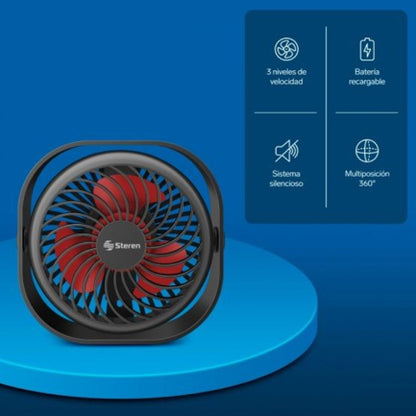 VENTILADOR PERSONAL DE ESCRITORIO RECARG