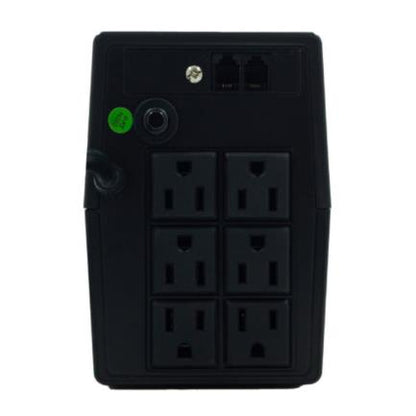 UPS Smartbitt Smart Interactive NB750 750VA/375 Watts 6 Contactos Protección de Línea Telefónica RJ-11