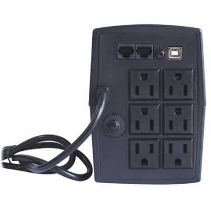 UPS Smartbitt Smart Interactive SBNB1000USB 1000VA/500 Watts 6 Contactos Protección de Línea Telefónica RJ-1 Puerto USB