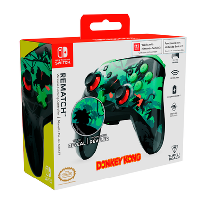 Control de juego inalambrico Turtle Beach Rematch  Donkey Kong para Nintendo Switch