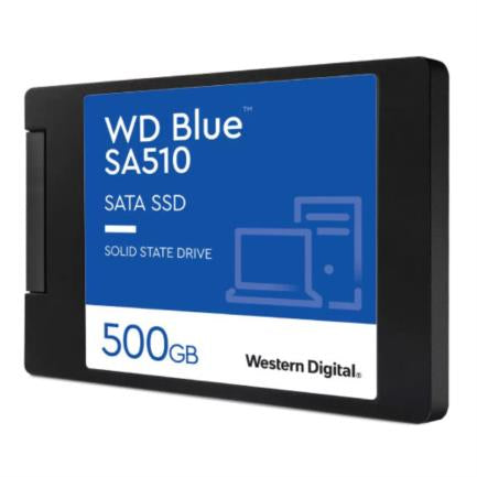 SSD Interno Western Digital Blue SA510 500GB 2.5" 7mm SATA lll Lect 555/440 MBs para PC y Lap