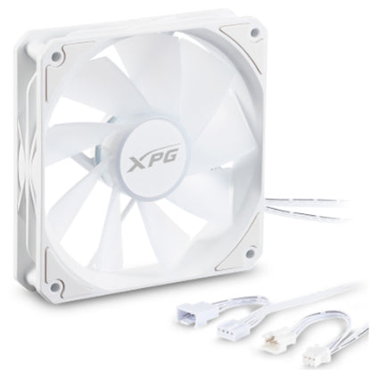 Kit 3 Ventiladores Thermaltake VENTOR 120 ARGB PWM Aspas Invertidas Blanco