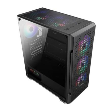 Gabinete Xzeal XZ135 Midi-Tower ATX/Micro-ATX/Mini-ITX USB 2.0/3.0 sin Fuente 3 Ventiladores Instalados Negro