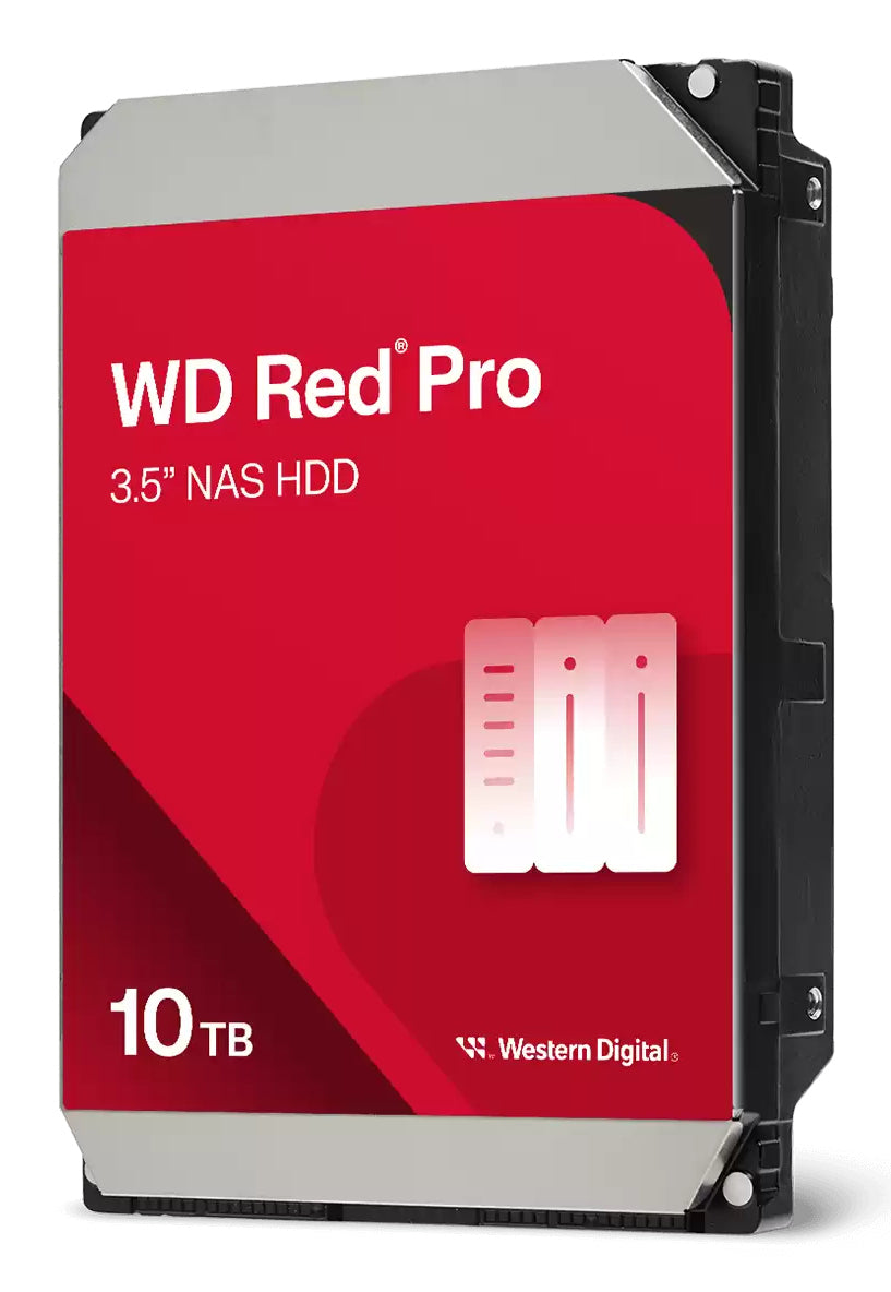 Disco Duro Western Digital Red Pro de 10TB 7200 RPM optimizado para NAS y uso 24-7