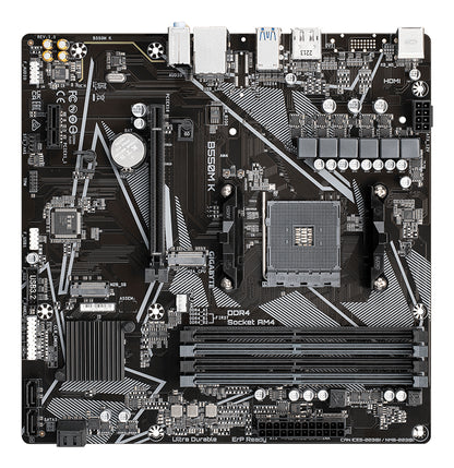 Tarjeta Madre Gigabyte B550M K 4xDDR4 128GB 4733Mhz PCIe 4.0 M.2 HDMI DP S AM4 Ryzen mATX
