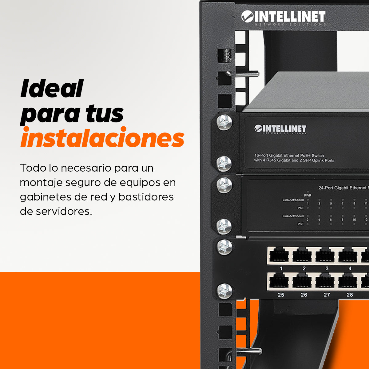 Intellinet 711081 accesorio para rack Paquete de tuercas enjauladas
