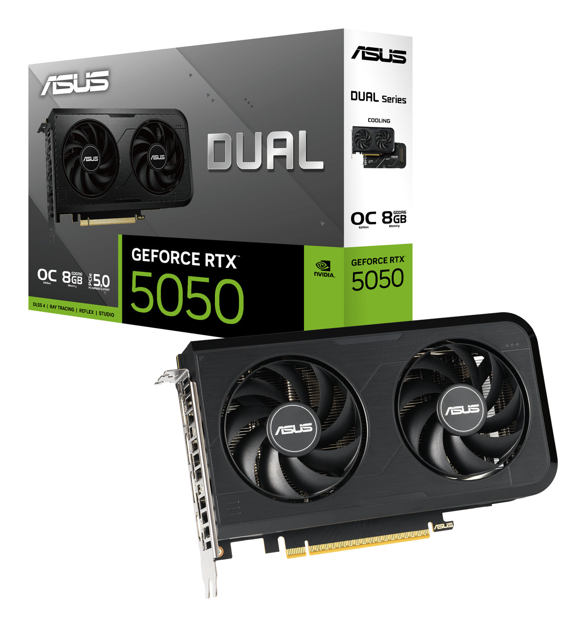 Tarjeta de Video Asus Dual-RTX5050-O8G 8GB GDDR6 128BIT PCI-E 5.0 HDMI 3*DP Dual Fan