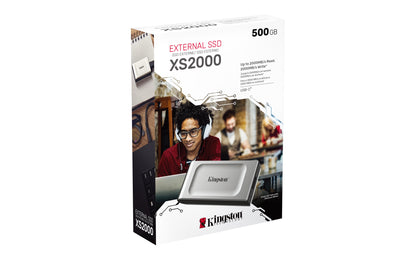Unidad de Estado Sólido SSD Kingston XS2000 Externo 500GB USB-C