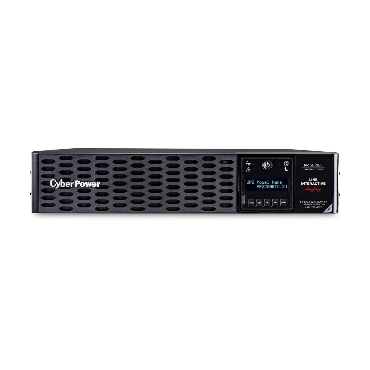CyberPower PR2200RTXL2U sistema de alimentación ininterrumpida (UPS) Línea interactiva 2.2 kVA 2200 W 8 salidas AC